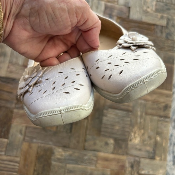 Hotter Mexico STD Comfort Concept Leather Flower Flat Size 5 - Picture 8 of 9